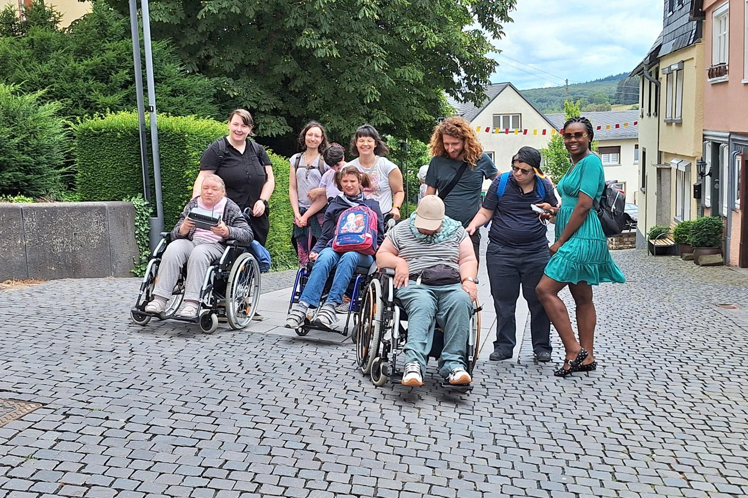 Die Gruppe beim Ausflug nach Hachenburg.