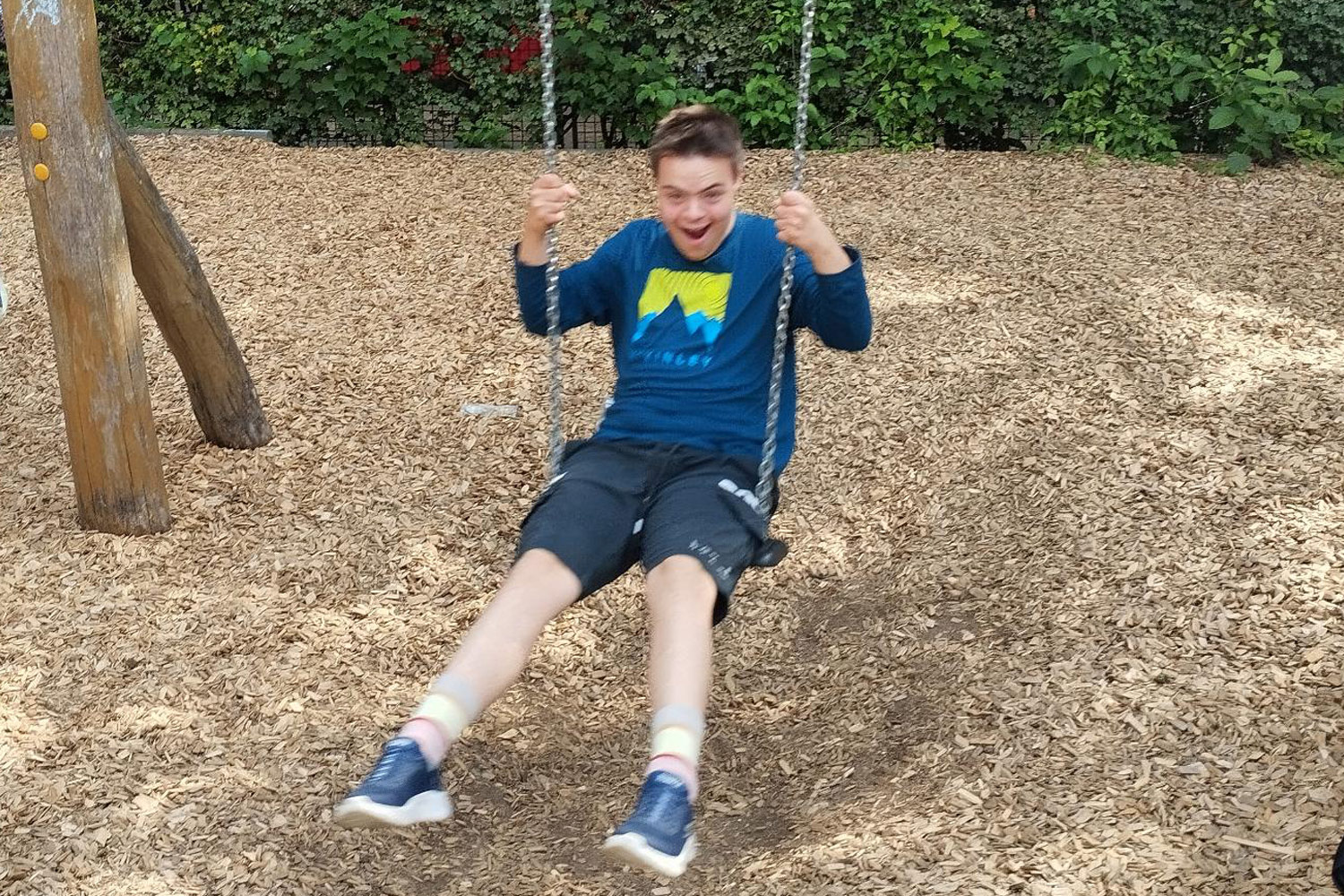 Schaukeln macht Spaß.