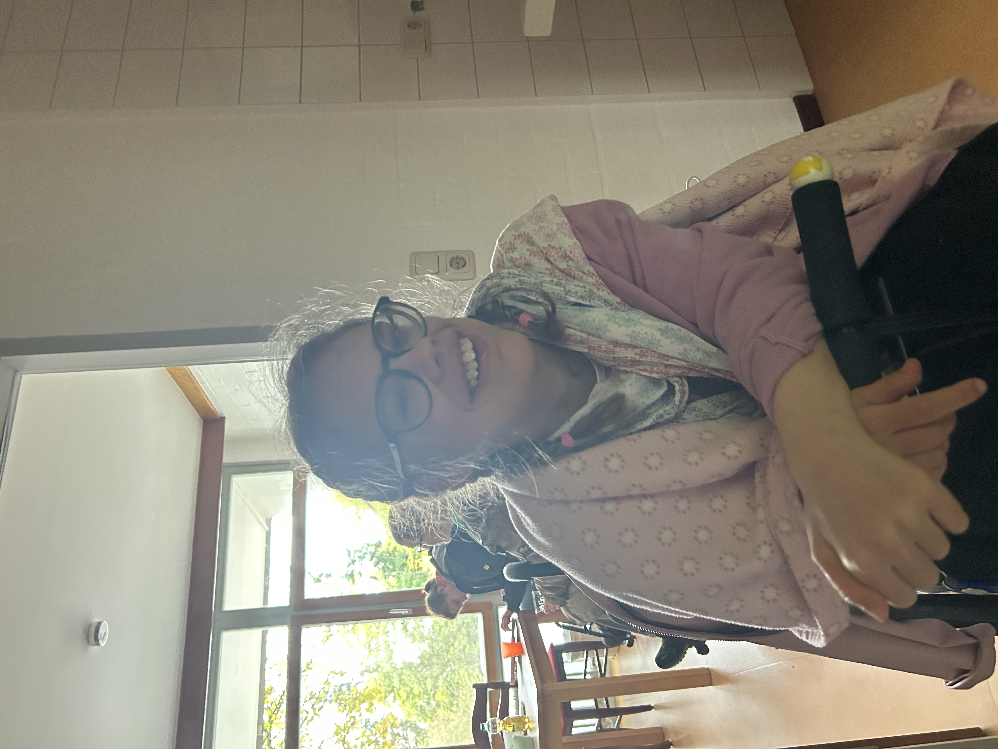 Eine sehr zufriedene Urlauberin.